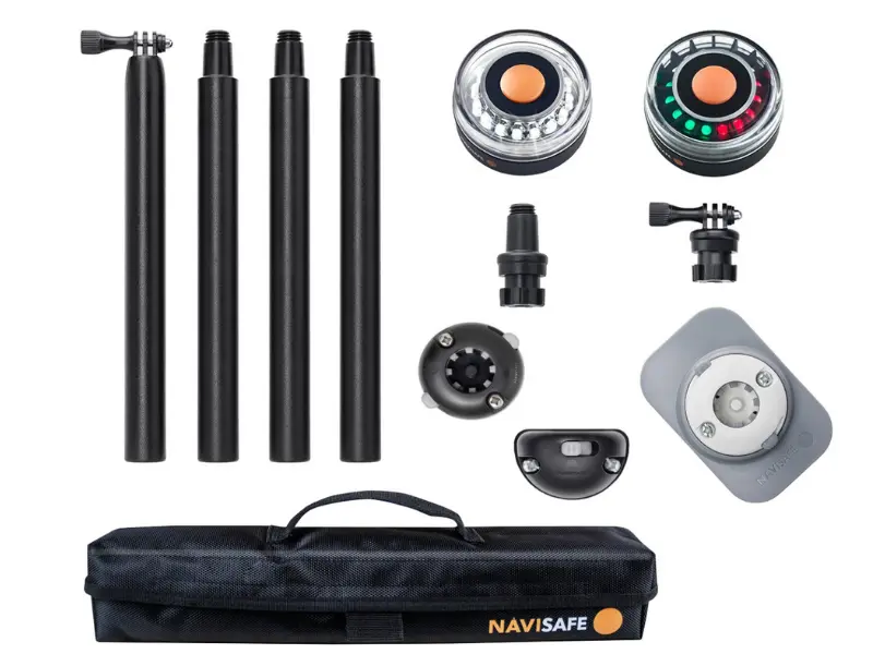 parts included when you buy NaviSafe portable dinghy lights